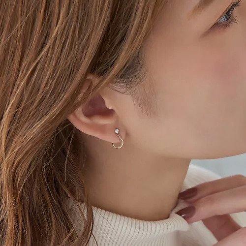 【フィービィー/phoebe】の【 K10 】ビジュードロップイヤリング 人気、トレンドファッション・服の通販 founy(ファニー) 　ファッション　Fashion　レディースファッション　Fashion for Women　ジュエリー　Jewelry　ファッションリング　Fashion Rings　イヤリング・フープ・ドロップタイプ　Hoop, Drop & Clip Earrings　アクセサリー　Fashion Accessories　イヤリング　Earrings　シンプル　Simple, Minimal　ジュエリー　Jewelry, Accessories　ジュエル　Jewel, Gemstone　ドロップ　Drop Shoulder, Dropped Style　フープ　Hoop, Hoop Earrings　ボックス　Boxy, Box Shape　モチーフ　Motif, Design Theme　エレガント 上品　Elegant　other-3|ID: prp329100004647752 ipo3291000000033551400