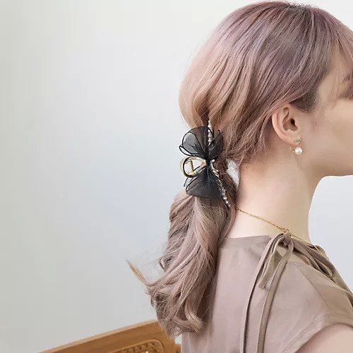 【フィービィー/phoebe】のオーガンジーリボンパールバンスクリップ 人気、トレンドファッション・服の通販 founy(ファニー) 　ファッション　Fashion　レディースファッション　Fashion for Women　オーガンジー　Organza Fabric　パール　Pearl, Pearl Accent　リボン　Ribbon, Bow　other-2|ID: prp329100004647755 ipo3291000000033551416