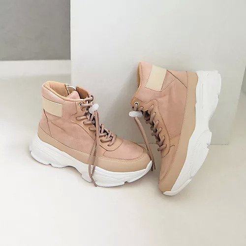 【エンチャンテッド/enchanted】の撥水レースアップサイドジップスニーカーブーツ インテリア・キッズ・メンズ・レディースファッション・服の通販 founy(ファニー) ファッション Fashion レディースファッション Fashion for Women インソール Shoe Insole クッション Cushion, Throw Pillow コンビ Combo, Combination Style バランス Balance, Style Balance ピンクベージュスエード|ID: prp329100004648559 ipo3291000000033562719
