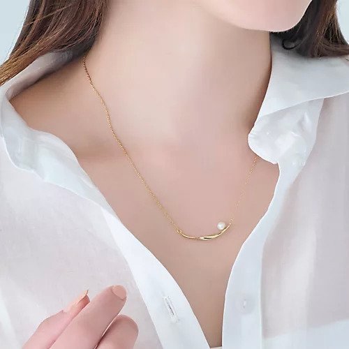 【フィービィー/phoebe】の【金属アレルギー対応】スライヴパールネックレス インテリア・キッズ・メンズ・レディースファッション・服の通販 founy(ファニー) 　ファッション　Fashion　レディースファッション　Fashion for Women　ジュエリー　Jewelry　ネックレス　Necklaces & Pendants　シンプル　Simple, Minimal　ネックレス　Necklace, Pendant Necklace　バランス　Balance, Style Balance　パール　Pearl, Pearl Accent　メタル　Metal, Metal Parts　モチーフ　Motif, Design Theme　ゴールド|ID: prp329100004648561 ipo3291000000033562732