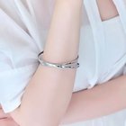 【フィービィー/phoebe】の【金属アレルギー対応】ツインカレントカフバングル シルバー|ID: prp329100004648562 ipo3291000000033562740