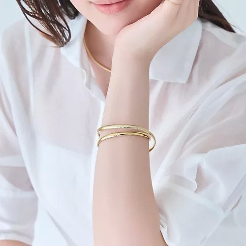 【フィービィー/phoebe】の【金属アレルギー対応】ツインカレントカフバングル 人気、トレンドファッション・服の通販 founy(ファニー) 　ファッション　Fashion　レディースファッション　Fashion for Women　アクセサリー　Fashion Accessories　シンプル　Simple, Minimal　バランス　Balance, Style Balance　バングル　Bangle, Bracelet　エレガント 上品　Elegant　other-3|ID: prp329100004648562 ipo3291000000033562743