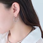 【フィービィー/phoebe】の【金属アレルギー対応】2wayウェーブラインフープピアス シルバー|ID: prp329100004648564 ipo3291000000033562758