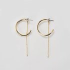 【フィービィー/phoebe】の【金属アレルギー対応】2wayウェーブラインフープピアス ゴールド|ID: prp329100004648564 ipo3291000000033562759