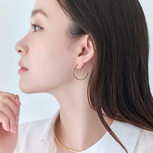 【フィービィー/phoebe】の【金属アレルギー対応】2wayウェーブラインフープピアス 人気、トレンドファッション・服の通販 founy(ファニー) 　ファッション　Fashion　レディースファッション　Fashion for Women　チェーン　Chain, Chain Strap　フープ　Hoop, Hoop Earrings　メタル　Metal, Metal Parts　エレガント 上品　Elegant　片耳　One-Ear, Single Earring　other-2|ID: prp329100004648564 ipo3291000000033562760