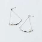 【フィービィー/phoebe】の【金属アレルギー対応】スライヴパールトライアングルピアス シルバー|ID: prp329100004648566 ipo3291000000033562768