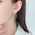 【フィービィー/phoebe】の【金属アレルギー対応】2wayウェーブラインフープイヤリング ゴールド|ID: prp329100004648568 ipo3291000000033562779