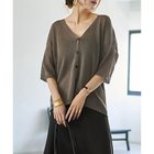 【スタイルデリ/STYLE DELI】のトップス的なドライタッチカーディガン カーキ|ID:prp329100004648600
