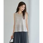 【スタイルデリ/STYLE DELI】のスクエア柄編みノースリニットトップス 人気、トレンドファッション・服の通販 founy(ファニー) ファッション Fashion レディースファッション Fashion for Women トップス・カットソー Cut & Sew Tops ニット Knit Tops & Sweaters イエロー Yellow インナー Innerwear 秋 Autumn サロペット Overalls, Salopette シンプル Simple, Minimal ジャケット Jacket, Outerwear スクエア Square, Square Shape ストレート Straight, Straight Cut スリット Slit, Slit Detail タンク Tank Top, Sleeveless Top 定番 Standard, Basic Item ノースリーブ Sleeveless, No-Sleeve ポケット Pocket, Pocket Detail 無地 Plain, Solid Color ラウンド Round, Round Neck 冬 Winter / This Winter 夏 Summer thumbnail グレージュ|ID: prp329100004649099 ipo3291000000033575860