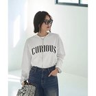 【スタイルデリ/STYLE DELI】のCURIOUS長袖ロゴTシャツ ホワイト|ID:prp329100004649104