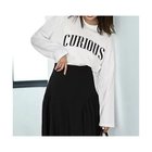 【スタイルデリ/STYLE DELI】のCURIOUS長袖ロゴTシャツ 人気、トレンドファッション・服の通販 founy(ファニー) ファッション Fashion レディースファッション Fashion for Women トップス・カットソー Cut & Sew Tops シャツ・ブラウス・オフィスカジュアル Elegant Blouses & Button-Ups ロングTシャツ・Tシャツ Longline T-Shirts & Tees ショルダー Shoulder, Shoulder Strap シンプル Simple, Minimal ドロップ Drop Shoulder, Dropped Style フォルム Silhouette, Form 長袖 Long Sleeve, Full Sleeve thumbnail ホワイト|ID: prp329100004649104 ipo3291000000036044009