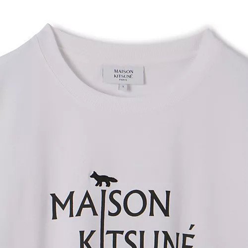 【メゾン キツネ/MAISON KITSUNE】のMAISON KITSUNE PILLAR COMFORT TEE-SHIRT 人気、トレンドファッション・服の通販 founy(ファニー) 　ファッション　Fashion　レディースファッション　Fashion for Women　トップス・カットソー　Cut & Sew Tops　シャツ・ブラウス・オフィスカジュアル　Elegant Blouses & Button-Ups　2025年　2025　2025-2026秋冬・A/W　Autumn/Winter 2025–26 AW25–26　コラボ　Collaboration, Collab　シンプル　Simple, Minimal　フォックス　Fox, Fox Fur　プリント　Print, Printed Pattern　ロンドン　London Style, British Inspired　洗える　Machine Washable　other-3|ID: prp329100004649209 ipo3291000000033577130
