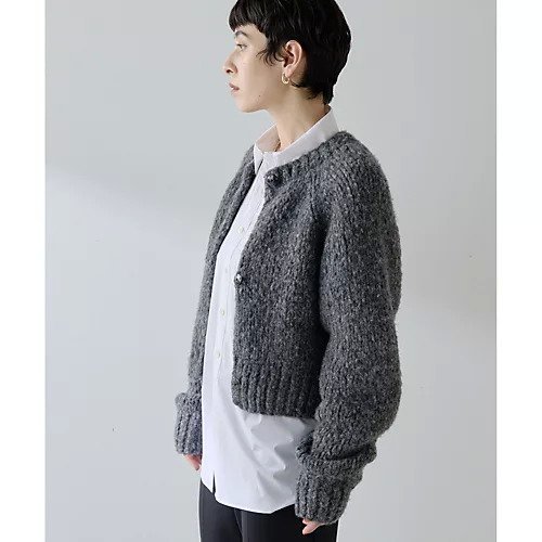 【ウィムガゼット/Whim Gazette】のハンドニットカーディガン 人気、トレンドファッション・服の通販 founy(ファニー) 　ファッション　Fashion　レディースファッション　Fashion for Women　トップス・カットソー　Cut & Sew Tops　ニット　Knit Tops & Sweaters　カーディガン・羽織り　Layered Style Cardigans　2025年　2025　2025-2026秋冬・A/W　Autumn/Winter 2025–26 AW25–26　イエロー　Yellow　イタリア　Italy　ハンド　Hand, Handmade　other-3|ID: prp329100004649865 ipo3291000000033589747