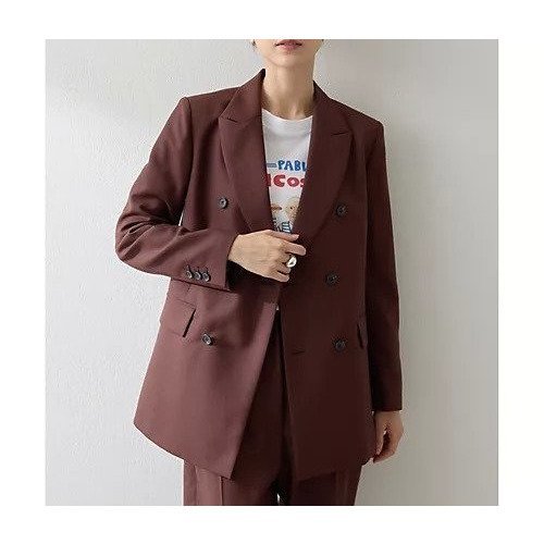 【ウィムガゼット/Whim Gazette】のダブルジャケット 人気、トレンドファッション・服の通販 founy(ファニー) 　ファッション　Fashion　レディースファッション　Fashion for Women　アウター　Coat / Outerwear Collection　レディースジャケット・軽アウター　Jackets　オックス　Oxford Fabric　クラシカル　Classical, Vintage-Inspired　クラシック　Classic, Timeless Style　コンパクト　Compact, Small Size　ジャケット　Jacket, Outerwear　ストライプ　Stripe, Striped Pattern　ダブル　Double, Double-Breasted　デニム　Denim, Jeans Material　トレンド　Trend, Trending Now　モダン　Modern, Contemporary　リップ　Lip, Lip Motif　おすすめ　Recommended / Our Picks　エレガント 上品　Elegant　2025年　2025　2025-2026秋冬・A/W　Autumn/Winter 2025–26 AW25–26　other-2|ID: prp329100004649888 ipo3291000000033589956