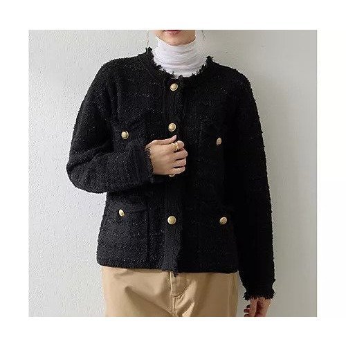 【ウィムガゼット/Whim Gazette】のツィードニットジャケット インテリア・キッズ・メンズ・レディースファッション・服の通販 founy(ファニー) https://founy.com/ ファッション Fashion レディースファッション Fashion for Women アウター Coat / Outerwear Collection レディースジャケット・軽アウター Jackets カーディガン Cardigan, Knitwear クラシカル Classical, Vintage-Inspired ジャケット Jacket, Outerwear ツイード Twill, Twill Weave フリンジ Fringe, Tassel ミックス Mix, Mixed Style おすすめ Recommended / Our Picks エレガント 上品 Elegant 2025年 2025 2025-2026秋冬・A/W Autumn/Winter 2025–26 AW25–26 |ID: prp329100004649889 ipo3291000000033589966