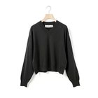 【ミディウミ/MidiUmi】のVネックニットプルオーバー 人気、トレンドファッション・服の通販 founy(ファニー) ファッション Fashion レディースファッション Fashion for Women トップス・カットソー Cut & Sew Tops ニット Knit Tops & Sweaters カジュアルプルオーバー・ニットトップス Pullovers & Knit Tops / Casual Pullovers Vネックトップス V-Neck Tops / V-Cut Neckline Shirts コンパクト Compact, Small Size ベスト Vest, Waistcoat 秋 Autumn thumbnail ブラック|ID: prp329100004649964 ipo3291000000036043881