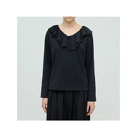 【ミズイロ インド/mizuiro ind】 フリルカラーロングスリーブプルオーバー人気、トレンドファッション・服の通販 founy(ファニー) ファッション Fashion レディースファッション Fashion for Women トップス・カットソー Cut & Sew Tops カジュアルプルオーバー・ニットトップス Pullovers & Knit Tops / Casual Pullovers インナー Innerwear カットソー Cut and Sewn Top カーディガン Cardigan, Knitwear シンプル Simple, Minimal スタイリッシュ Stylish, Fashionable フリル Frill, Ruffle 秋 Autumn |ID:prp329100004649966