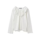 【ミズイロ インド/mizuiro ind】のフリルカラーロングスリーブプルオーバー 人気、トレンドファッション・服の通販 founy(ファニー) ファッション Fashion レディースファッション Fashion for Women トップス・カットソー Cut & Sew Tops カジュアルプルオーバー・ニットトップス Pullovers & Knit Tops / Casual Pullovers インナー Innerwear カットソー Cut and Sewn Top カーディガン Cardigan, Knitwear シンプル Simple, Minimal スタイリッシュ Stylish, Fashionable フリル Frill, Ruffle 秋 Autumn thumbnail オフホワイト|ID: prp329100004649966 ipo3291000000033591024