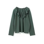 【ミズイロ インド/mizuiro ind】のフリルカラーロングスリーブプルオーバー 人気、トレンドファッション・服の通販 founy(ファニー) ファッション Fashion レディースファッション Fashion for Women トップス・カットソー Cut & Sew Tops カジュアルプルオーバー・ニットトップス Pullovers & Knit Tops / Casual Pullovers インナー Innerwear カットソー Cut and Sewn Top カーディガン Cardigan, Knitwear シンプル Simple, Minimal スタイリッシュ Stylish, Fashionable フリル Frill, Ruffle 秋 Autumn thumbnail グリーン|ID: prp329100004649966 ipo3291000000033591027