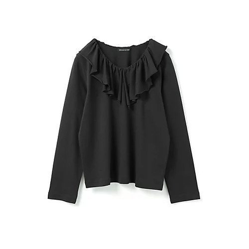 【ミズイロ インド/mizuiro ind】のフリルカラーロングスリーブプルオーバー 人気、トレンドファッション・服の通販 founy(ファニー) 　ファッション　Fashion　レディースファッション　Fashion for Women　トップス・カットソー　Cut & Sew Tops　カジュアルプルオーバー・ニットトップス　Pullovers & Knit Tops / Casual Pullovers　インナー　Innerwear　カットソー　Cut and Sewn Top　カーディガン　Cardigan, Knitwear　シンプル　Simple, Minimal　スタイリッシュ　Stylish, Fashionable　フリル　Frill, Ruffle　秋　Autumn　other-2|ID: prp329100004649966 ipo3291000000033591030