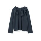【ミズイロ インド/mizuiro ind】のフリルカラーロングスリーブプルオーバー ダークネイビー|ID: prp329100004649966 ipo3291000000033629686