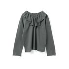 【ミズイロ インド/mizuiro ind】のフリルカラーロングスリーブプルオーバー チャコールグレー|ID: prp329100004649966 ipo3291000000035304771