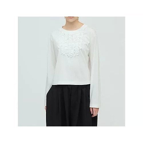 【ミズイロ インド/mizuiro ind】のフロントフリルプルオーバー インテリア・キッズ・メンズ・レディースファッション・服の通販 founy(ファニー) 　ファッション　Fashion　レディースファッション　Fashion for Women　トップス・カットソー　Cut & Sew Tops　カジュアルプルオーバー・ニットトップス　Pullovers & Knit Tops / Casual Pullovers　インナー　Innerwear　カットソー　Cut and Sewn Top　シンプル　Simple, Minimal　スタイリッシュ　Stylish, Fashionable　フリル　Frill, Ruffle　秋　Autumn　オフホワイト|ID: prp329100004649967 ipo3291000000033591042