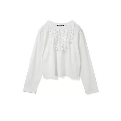 【ミズイロ インド/mizuiro ind】のフロントフリルプルオーバー 人気、トレンドファッション・服の通販 founy(ファニー) 　ファッション　Fashion　レディースファッション　Fashion for Women　トップス・カットソー　Cut & Sew Tops　カジュアルプルオーバー・ニットトップス　Pullovers & Knit Tops / Casual Pullovers　インナー　Innerwear　カットソー　Cut and Sewn Top　シンプル　Simple, Minimal　スタイリッシュ　Stylish, Fashionable　フリル　Frill, Ruffle　秋　Autumn　other-2|ID: prp329100004649967 ipo3291000000033591045