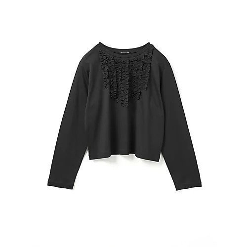 【ミズイロ インド/mizuiro ind】のフロントフリルプルオーバー インテリア・キッズ・メンズ・レディースファッション・服の通販 founy(ファニー) https://founy.com/ ファッション Fashion レディースファッション Fashion for Women トップス・カットソー Cut & Sew Tops カジュアルプルオーバー・ニットトップス Pullovers & Knit Tops / Casual Pullovers インナー Innerwear カットソー Cut and Sewn Top シンプル Simple, Minimal スタイリッシュ Stylish, Fashionable フリル Frill, Ruffle 秋 Autumn |ID: prp329100004649967 ipo3291000000035304754