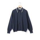 【ミディウミ/MidiUmi】のポロニットカーディガン 人気、トレンドファッション・服の通販 founy(ファニー) ファッション Fashion レディースファッション Fashion for Women トップス・カットソー Cut & Sew Tops ニット Knit Tops & Sweaters カーディガン・羽織り Layered Style Cardigans ショート Short, Short Length ベスト Vest, Waistcoat ワイド Wide, Wide Fit 秋 Autumn thumbnail ネイビー|ID: prp329100004649968 ipo3291000000035918941