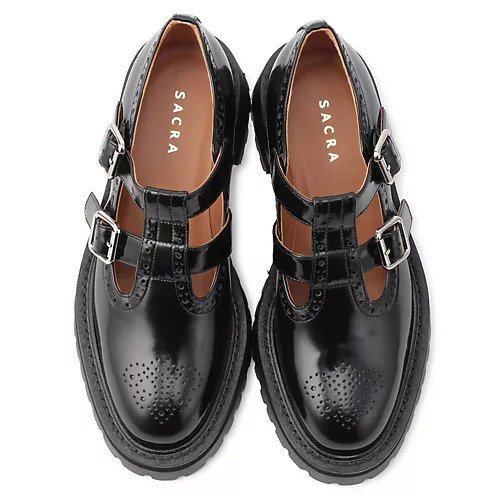 【サクラ/SACRA】のDOUBLE T-STRAP SHOES 人気、トレンドファッション・服の通販 founy(ファニー) 　ファッション　Fashion　レディースファッション　Fashion for Women　ガラス　Glass, Glassware　クラシカル　Classical, Vintage-Inspired　シンプル　Simple, Minimal　モダン　Modern, Contemporary　other-3|ID: prp329100004649974 ipo3291000000033591100