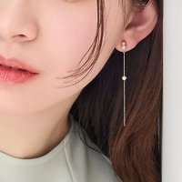 【フィービィー/phoebe】の【金属アレルギー対応】ルミナスパールロングセラミックピアス 人気、トレンドファッション・服の通販 founy(ファニー) ファッション Fashion レディースファッション Fashion for Women エレガント 上品 Elegant チェーン Chain, Chain Strap パール Pearl, Pearl Accent ロング Long, Long-Length |ID:prp329100004649979