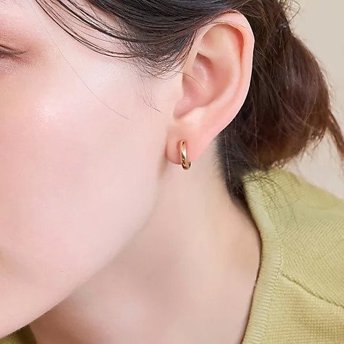 【フィービィー/phoebe】の【痛くないシリーズ/金属アレルギー対応】ミニマルストレートフープライトフィットイヤリング インテリア・キッズ・メンズ・レディースファッション・服の通販 founy(ファニー) 　ファッション　Fashion　レディースファッション　Fashion for Women　ジュエリー　Jewelry　ファッションリング　Fashion Rings　イヤリング・フープ・ドロップタイプ　Hoop, Drop & Clip Earrings　イヤリング　Earrings　イヤーカフ　Ear Cuffs　フィット　Fit, Slim Fit　フープ　Hoop, Hoop Earrings　軽量　Lightweight, Ultra Light　シャンパンゴールド|ID: prp329100004649980 ipo3291000000033591146