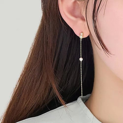 【フィービィー/phoebe】の【痛くないシリーズ】ルミナスパールロングライトフィットイヤリング インテリア・キッズ・メンズ・レディースファッション・服の通販 founy(ファニー) 　ファッション　Fashion　レディースファッション　Fashion for Women　ジュエリー　Jewelry　ファッションリング　Fashion Rings　イヤリング・フープ・ドロップタイプ　Hoop, Drop & Clip Earrings　イヤリング　Earrings　エレガント 上品　Elegant　チェーン　Chain, Chain Strap　パール　Pearl, Pearl Accent　軽量　Lightweight, Ultra Light　ゴールド|ID: prp329100004649981 ipo3291000000033591152