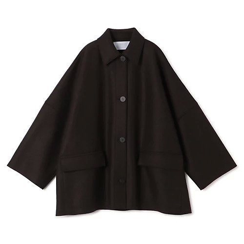 【ハリス ワーフ ロンドン/HARRIS WHARF LONDON】のWomen country cape pressed wool インテリア・キッズ・メンズ・レディースファッション・服の通販 founy(ファニー) 　ファッション　Fashion　レディースファッション　Fashion for Women　フェルト　Felt, Felt Fabric　フラップ　Flap, Flap Pocket　ポケット　Pocket, Pocket Detail　ワイド　Wide, Wide Fit　軽量　Lightweight, Ultra Light　dark brown|ID: prp329100004649983 ipo3291000000033591162