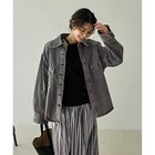 【スタイルデリ/STYLE DELI】の【LUXE】製品洗いカラーデニムシャツジャケット グレー|ID: prp329100004650921 ipo3291000000033602151