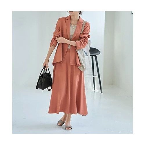 【スタイルデリ/STYLE DELI】の76cm丈ソフトツイルフレアスカート 人気、トレンドファッション・服の通販 founy(ファニー) 　ファッション　Fashion　レディースファッション　Fashion for Women　スカート　Skirts　Aライン・フレアスカート　A-Line & Flared Skirts　イエロー　Yellow　オレンジ　Orange　春　Spring　秋　Autumn　シンプル　Simple, Minimal　スペシャル　Special, Limited Edition　スーツ　Suit, Formalwear　セットアップ　Set-Up, Coordinated Outfit　ダメージ　Distressed, Destroyed　ドレープ　Drape, Draping Fabric　バランス　Balance, Style Balance　パッチ　Patch, Appliqué　ピーチ　Peach, Soft Touch　フォルム　Silhouette, Form　フレア　Flare, Flared　ポケット　Pocket, Pocket Detail　おすすめ　Recommended / Our Picks　エレガント 上品　Elegant　セレモニー　Ceremony　ビジネス 仕事 通勤　Business / Work / Commuting　other-2|ID: prp329100004650934 ipo3291000000033602232