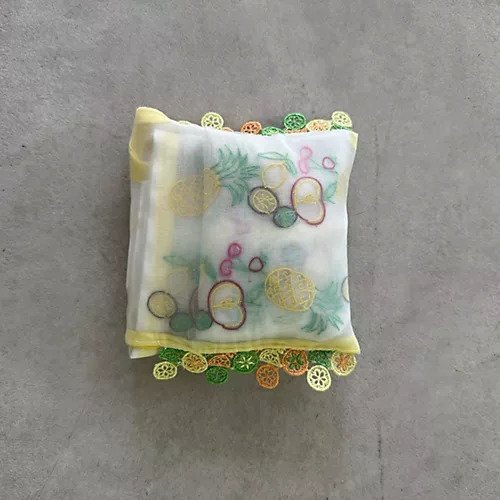 【近沢レース店/Chikazawa Lace】の【洗える】フルーツバスケット小物サブバッグM・シトラス 人気、トレンドファッション・服の通販 founy(ファニー) 　ファッション　Fashion　レディースファッション　Fashion for Women　オーガンジー　Organza Fabric　カラフル　Colorful Design　バスケット　Basket, Basket Bag　エレガント 上品　Elegant　洗える　Machine Washable　other-3|ID: prp329100004650939 ipo3291000000033602268