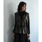 【スタイルデリ/STYLE DELI】の【LUXE】ペプラムフェイクレザーベスト 人気、トレンドファッション・服の通販 founy(ファニー) ファッション Fashion レディースファッション Fashion for Women アウター Coat / Outerwear Collection トップス・カットソー Cut & Sew Tops ベスト&ジレ / 重ね着スタイル Vests & Gilets スピンドル Spindle, Drawcord フェイクレザー Faux Leather, PU Leather ベスト Vest, Waistcoat ベーシック Basic, Essential ペプラム Peplum, Flared Hem ボックス Boxy, Box Shape ポケット Pocket, Pocket Detail 夏 Summer thumbnail ブラック|ID: prp329100004651075 ipo3291000000033603824