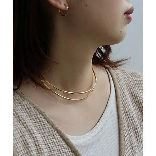 【コレカラ/collecala】のアシンメトリーダブルライン メタルチョーカー/ネックカフ 人気、トレンドファッション・服の通販 founy(ファニー) 　ファッション　Fashion　レディースファッション　Fashion for Women　オケージョン　Occasion Wear　カットソー　Cut and Sewn Top　シンプル　Simple, Minimal　フィット　Fit, Slim Fit　 other-1|ID: prp329100004651080 ipo3291000000033603858