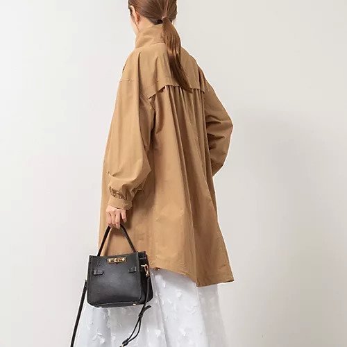 【ノーリーズ/NOLLEY'S】のウォッシャブルスタンドネックコート 人気、トレンドファッション・服の通販 founy(ファニー) 　ファッション　Fashion　レディースファッション　Fashion for Women　アウター　Coat / Outerwear Collection　コート・ロングコート・ピーコート　Long Coats, Peacoats & More　2025年　2025　2025-2026秋冬・A/W　Autumn/Winter 2025–26 AW25–26　ギャザー　Gathered, Ruffled　スタンド　Stand Collar, Upright Stand　ドローコード　Drawcord, Drawstring Cord　フォルム　Silhouette, Form　other-2|ID: prp329100004651085 ipo3291000000033603885
