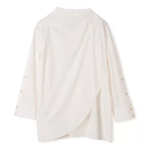 【フォトコピュー/PHOTOCOPIEU】のASYMMETRIC SHIRT インテリア・キッズ・メンズ・レディースファッション・服の通販 founy(ファニー) 　ファッション　Fashion　レディースファッション　Fashion for Women　トップス・カットソー　Cut & Sew Tops　シャツ・ブラウス・オフィスカジュアル　Elegant Blouses & Button-Ups　2025年　2025　2025-2026秋冬・A/W　Autumn/Winter 2025–26 AW25–26　アシンメトリー　Asymmetrical Style　フロント　Front, Front Design　ワイド　Wide, Wide Fit　洗える　Machine Washable　OFF WHITE|ID: prp329100004651928 ipo3291000000033615157