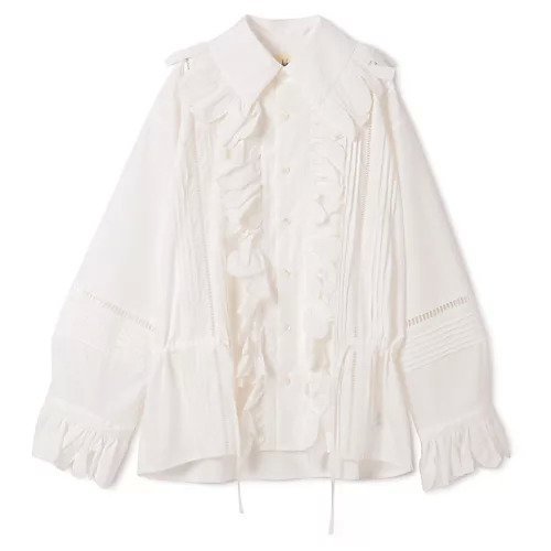 【ジュンミカミ/JUN MIKAMI】のラッフルSH インテリア・キッズ・メンズ・レディースファッション・服の通販 founy(ファニー) https://founy.com/ ファッション Fashion レディースファッション Fashion for Women 2025年 2025 2025-2026秋冬・A/W Autumn/Winter 2025–26 AW25–26 ドローコード Drawcord, Drawstring Cord ラッフル Ruffle, Frill レース Lace, Lace Fabric エレガント 上品 Elegant 洗える Machine Washable |ID: prp329100004651929 ipo3291000000033615165