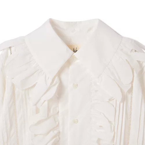 【ジュンミカミ/JUN MIKAMI】のラッフルSH 人気、トレンドファッション・服の通販 founy(ファニー) 　ファッション　Fashion　レディースファッション　Fashion for Women　2025年　2025　2025-2026秋冬・A/W　Autumn/Winter 2025–26 AW25–26　ドローコード　Drawcord, Drawstring Cord　ラッフル　Ruffle, Frill　レース　Lace, Lace Fabric　エレガント 上品　Elegant　洗える　Machine Washable　other-3|ID: prp329100004651929 ipo3291000000033615171