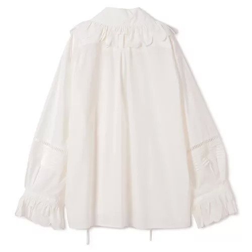 【ジュンミカミ/JUN MIKAMI】のラッフルSH 人気、トレンドファッション・服の通販 founy(ファニー) 　ファッション　Fashion　レディースファッション　Fashion for Women　2025年　2025　2025-2026秋冬・A/W　Autumn/Winter 2025–26 AW25–26　ドローコード　Drawcord, Drawstring Cord　ラッフル　Ruffle, Frill　レース　Lace, Lace Fabric　エレガント 上品　Elegant　洗える　Machine Washable　other-2|ID: prp329100004651929 ipo3291000000034864579