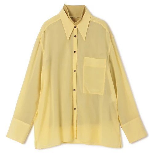 【アキラナカ/AKIRANAKA】のCamille layer shirt インテリア・キッズ・メンズ・レディースファッション・服の通販 founy(ファニー) https://founy.com/ ファッション Fashion レディースファッション Fashion for Women トップス・カットソー Cut & Sew Tops シャツ・ブラウス・オフィスカジュアル Elegant Blouses & Button-Ups 2025年 2025 2025-2026秋冬・A/W Autumn/Winter 2025–26 AW25–26 シアー Sheer, See-Through ハイネック High Neck, Mock Neck ポケット Pocket, Pocket Detail |ID: prp329100004651932 ipo3291000000033615176