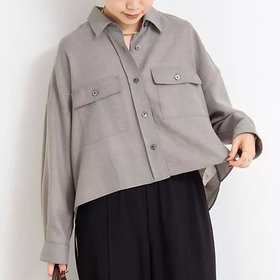 【ノーリーズソフィー/NOLLEY'S sophi】のウォッシャブルウール混ビエラショートシャツ 人気、トレンドファッション・服の通販 founy(ファニー) ファッション Fashion レディースファッション Fashion for Women トップス・カットソー Cut & Sew Tops シャツ・ブラウス・オフィスカジュアル Elegant Blouses & Button-Ups 2025年 2025 2025-2026秋冬・A/W Autumn/Winter 2025–26 AW25–26 ショート Short, Short Length ポケット Pocket, Pocket Detail |ID:prp329100004651934