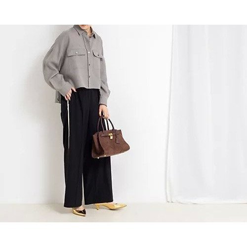 【ノーリーズソフィー/NOLLEY'S sophi】のウォッシャブルウール混ビエラショートシャツ 人気、トレンドファッション・服の通販 founy(ファニー) 　ファッション　Fashion　レディースファッション　Fashion for Women　トップス・カットソー　Cut & Sew Tops　シャツ・ブラウス・オフィスカジュアル　Elegant Blouses & Button-Ups　2025年　2025　2025-2026秋冬・A/W　Autumn/Winter 2025–26 AW25–26　ショート　Short, Short Length　ポケット　Pocket, Pocket Detail　other-3|ID: prp329100004651934 ipo3291000000033615198