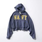 【アンスクリア/INSCRIRE】のNavy Zip Hoodie LT.BLUE|ID: prp329100004651942 ipo3291000000033615251