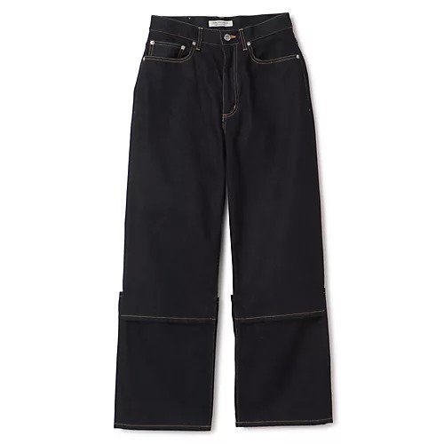 【ビューティフル ピープル/beautiful people】のselvedge denim flip hem pants インテリア・キッズ・メンズ・レディースファッション・服の通販 founy(ファニー) 　ファッション　Fashion　レディースファッション　Fashion for Women　パンツ　Pants & Trousers　2025年　2025　2025-2026秋冬・A/W　Autumn/Winter 2025–26 AW25–26　ストレート　Straight, Straight Cut　スマート　Smart, Elegant　パッチ　Patch, Appliqué　ロールアップ　Roll-Up, Cuffed Hem　ワイド　Wide, Wide Fit　洗える　Machine Washable　indigo|ID: prp329100004651950 ipo3291000000034865354